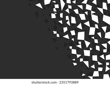 Simple background with scattered geometric and triangle pattern and with some copy space area