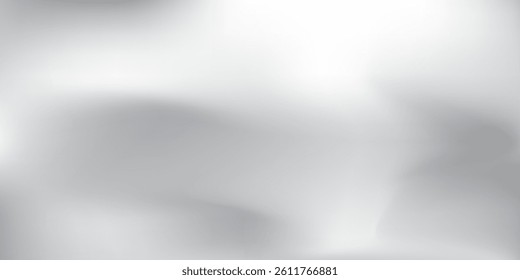 Simple background silver foil with metal mirror texture. Chrome gradient surface design abstract