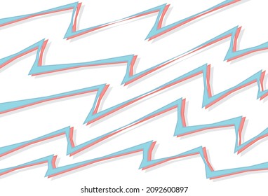Simple background with sketch zigzag line pattern