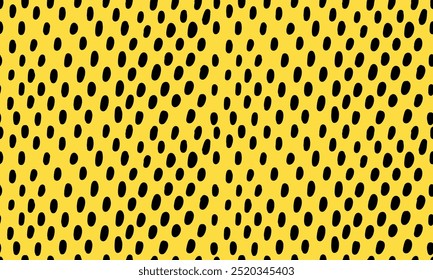 Simple background with small dashes. Seamless vector pattern. Hand drawn noise texture on yellow background.