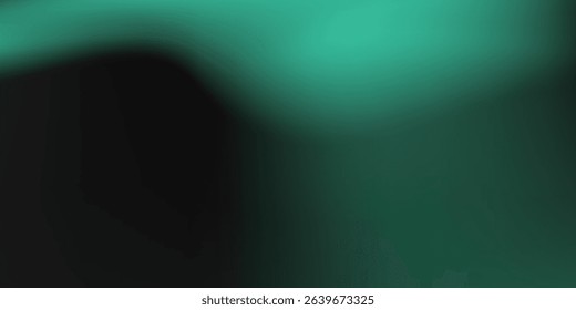 Simple background Soft green light on dark background art