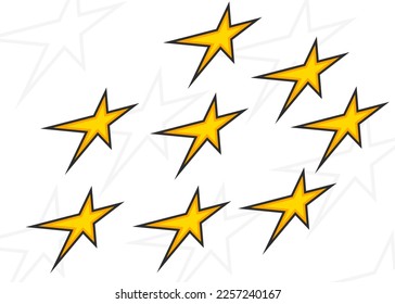 Simple background with some yellow star pattern