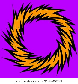 Simple background with spiral spikes pattern