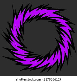 Simple background with spiral spikes pattern