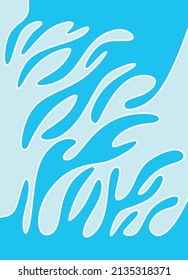 Simple background with splashing liquid pattern