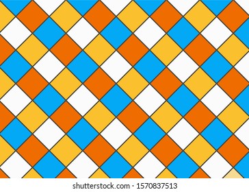 Simple background with a square arrangement theme with four different colors