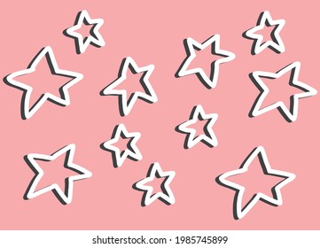 Simple background with star pattern
