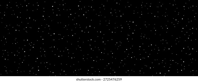 Einfache Hintergrund von sternenklaren dunklen Himmel verstreut weiße Punkte Vektorgrafik