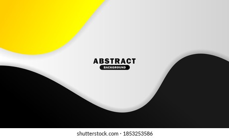 Simple Background Template. Yellow, white and gray background. Simple vector Background Template.