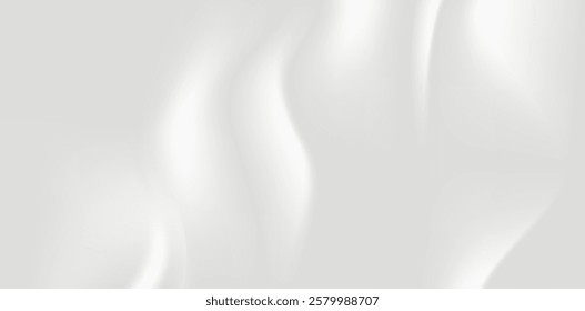 A simple background using a gray-white tone. The movement of light and shadow in the image creates a feeling like waves or smooth flowing lines, which gives it a dimensional and soft look