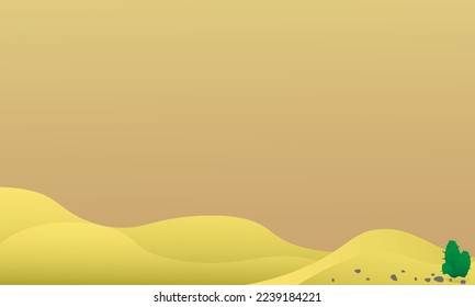 Simple background with a vast desert picture is suitable for you to use
