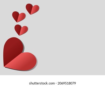 Simple background vector with love sprinkled