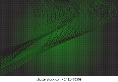Simple background vector template with abstract lines and modern designs, green and black. EPS 10.