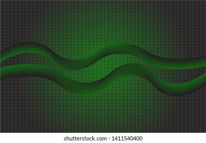 Simple background vector template with abstract motif and modern designs, green colors. EPS 10.