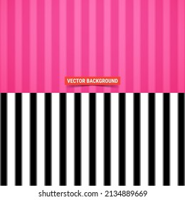 Simple background. Vertical stripes pattern over pink background. Vector illustration