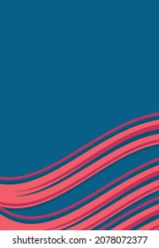 Simple background with waving lines pattern and some copy space area