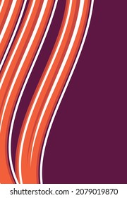 Simple background with waving lines pattern and some copy space area