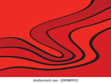 Simple background with waving motion lines pattern