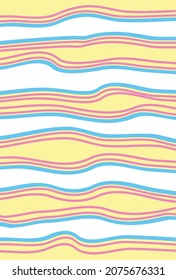Simple background with wavy striped pattern