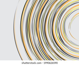 Simple background with yellow circle lines pattern