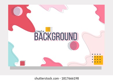 Simple background,shapes and geometric elements in memphis style.Abstract design cards perfect for prints,flyers,banners,invitations,special offer and more