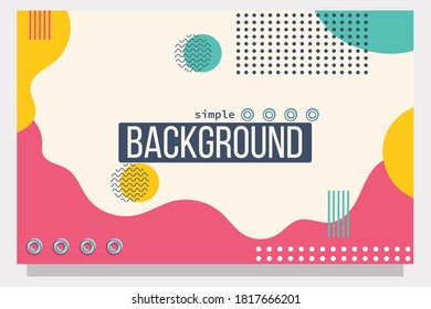 Simple background,shapes and geometric elements in memphis style.Abstract design cards perfect for prints,flyers,banners,invitations,special offer and more