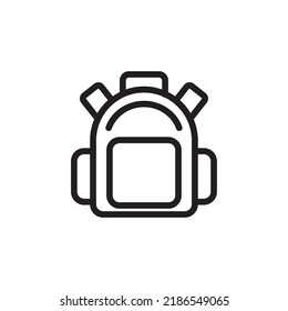 Simple Backpack Icon, Vector Illustration