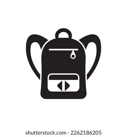 Simple backpack icon,illustration design template.