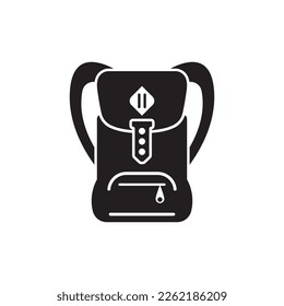 Simple backpack icon,illustration design template.