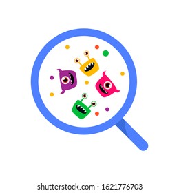 simple bacterial vector dsign illustration, for posters, web, labels, backgrounds and other