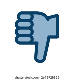 Simple bad sign vector icon illustration.
