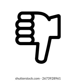 Ilustración simple de ícono de Vector de mala señal.