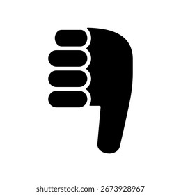 Simple bad sign vector icon illustration.