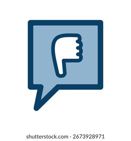 Simple bad sign vector icon illustration.