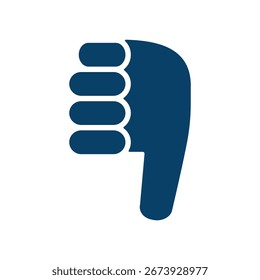 Simple bad sign vector icon illustration.