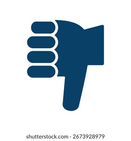 Simple bad sign vector icon illustration.
