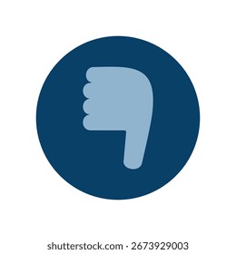 Simple bad sign vector icon illustration.