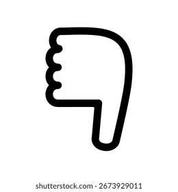 Simple bad sign vector icon illustration.