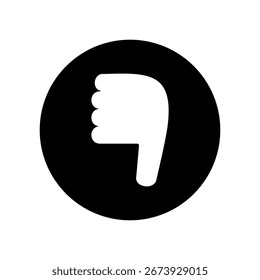 Simple bad sign vector icon illustration.