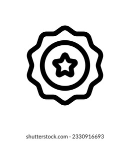 Simple Badge icon. The icon can be used for websites, print templates, presentation templates, illustrations, etc