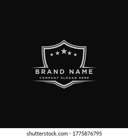 elemento de plantilla de diseño de logotipo de placa simple