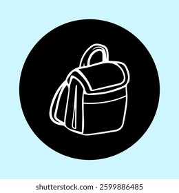 simple bag icon vectors illustration