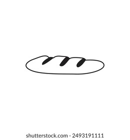 Simple Bakery Doodle Vector Illustration