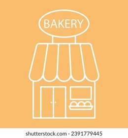 Simple bakery logo. Bakery linear icon