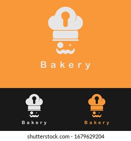 Simple Bakery shop concept logo vector design