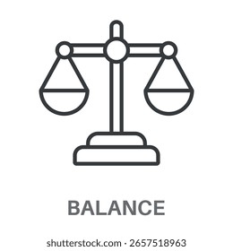 Ícone De Design De Equilíbrio Simples, Inspiração De Design De Estilo Simples Para Qualquer Interface De Logotipo E Finalidade