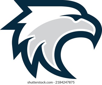 A simple bald head eagle mascot