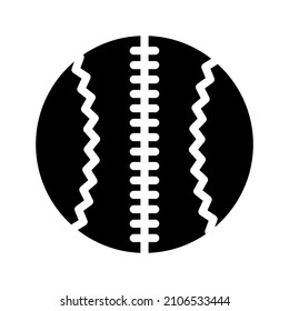 simple ball icon in glyph style