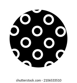 simple ball icon in glyph style