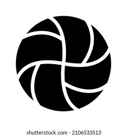 simple ball icon in glyph style